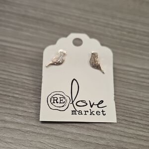 Silver Bird Earrings